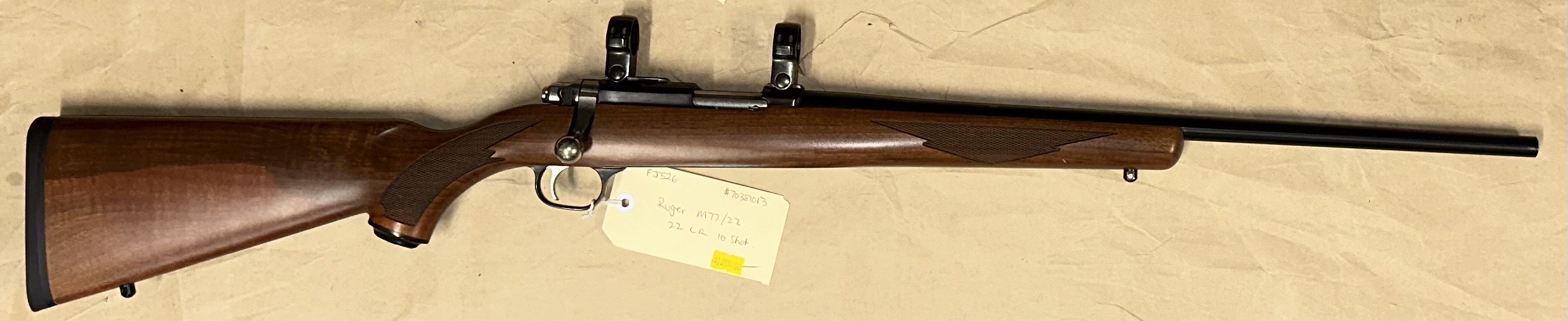 Ruger 77/22 22LR Tag FJ526 NFID F00007731