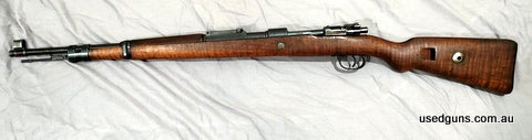 Code 42 - 1940 Mauser K98 not a Russian capture so has original bluing, Waffs and no ugly X, none matching rifle, numbers that match are receiver, barrel, bolt 