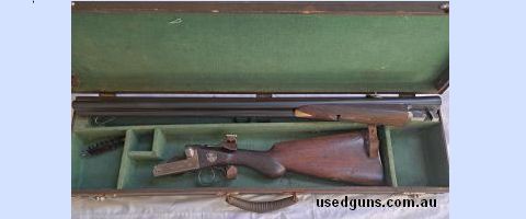 Comes in original case is in fair condition for age, double trigger. $400.00 plus shipping.