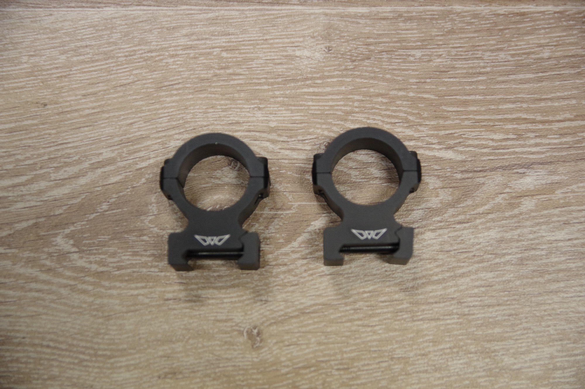 S/H WARNE VAPOR HIGH 25mm WEAVER / PICCATINNY RINGS