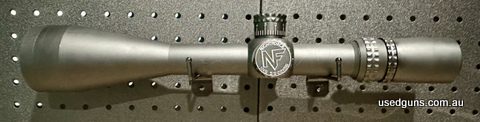 Nightforce NXS 5.5-22x56 with illuminated NP-1 reticle with .25 MOA adjustments. scope is in very good condition, glass is perfect but slight ring marks and a c