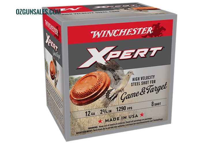 Winchester 12G 8 Steel 2-3/4" 1290fps 250 Rnd Slab