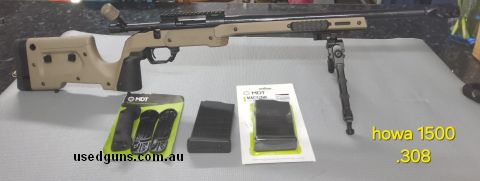 1500 in MDT , XPS chassis. 2x 10 rd MDT Poly mags, MDT bolt knob, spare spacers and pistol grip. 20 inch heavy bull barrel with break, 17 inch without brake. Bi