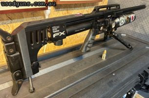 Want to shoot SLUGS & PELLETS? This rifle comes with a STX Superior 1/24 twist 700mm barrel. I get speeds of 1090 fps with 23g Zan slugs (just loves them). This