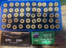 50 once fired cases 50 Speer 235 grain semi s.p. 44 sierra 250 grain sbt rcbs dies available if required please ring or text