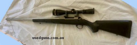 7mm/08 REM Left Handed, Leupold scope. Full dies and reloading kit, four packs of factory rounds, about 150 handloads, approx 50 empty brass, primers approx 20 