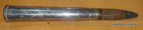 Military Collectible. Inert free from explosives. WW2 40 mm Bofors round dated 1943 . shell has been chromed . projectile and fuse disassemble. Fuse dated 1993.