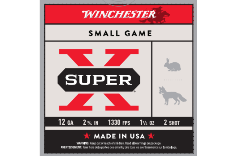 WINCHESTER 12G (NO. 2) SUPER X FIELD SHOTSHELL (25PK)