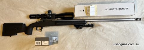 Deceased estate. All info from invoice date 5/5/2021 has never been fired Built by DC Precision. BAT Machine, model HR, Stainless polished, 338 Lapaua BF, Integ