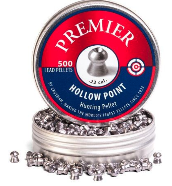 Crosman .22cal 14.3gr Hollow Point Pellet (500/Pk)