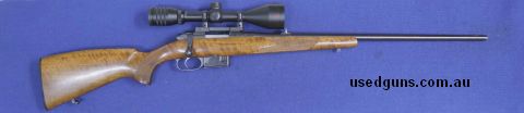 Timber stock minor scuff marks, detachable magazine
