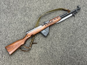 NORINCO
SKS
7.62X39
20 SHOT
SEMI AUTO
CATEGORY D
RUSSIAN LAMINATED STOCK
AND RUSSIAN BLADE BAYONET
RARE STAR 20 SHOT MAGAZINE
ORIGINAL SLING
#29007212

EXC $690
UN-BONDED CATEGORY D RIFLE
NO AG PERMIT REQUIRED FOR PURCHASE