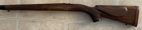 Custom made stock to suit a Mauser 98action In excellent condition Ebony foreend Ebony pistol grip cap Sling swivels
