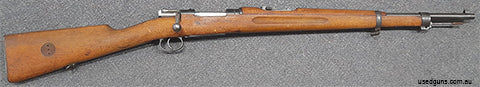 Swedish Mauser M38 made by Husqvarna in 1942 in good condition. Barrel rifling in good condition. Rifle & bolt matching serial numbers. Two month Layby availabl