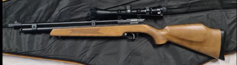Diana stormrider. 22 with timber stock, in really good condition. Purchased to teach kids ( not interested). Therefore not been used more than a dozen shots. Co