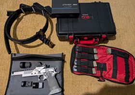 Bul armoury Bullesteros and IPSC open rig setup. 38 super or super comp. Delta optics 8moa dot and original Nikko sterling diamond T4. 5 Bul magazines with bras