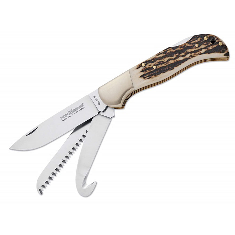 Multi-Hunter 8.5+Gut+ Saw Stag Handle