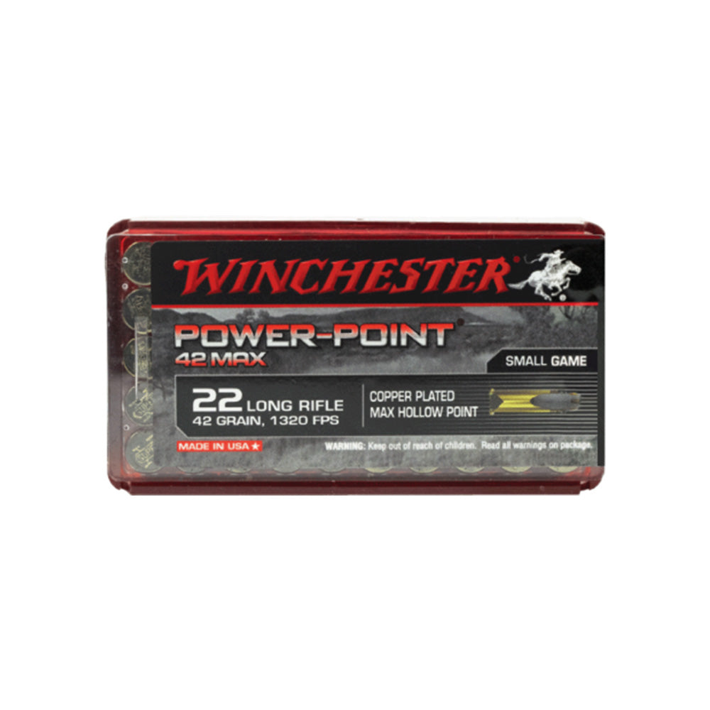 Winchester Power Point Max 22 LR 42gr HP CP 50pk