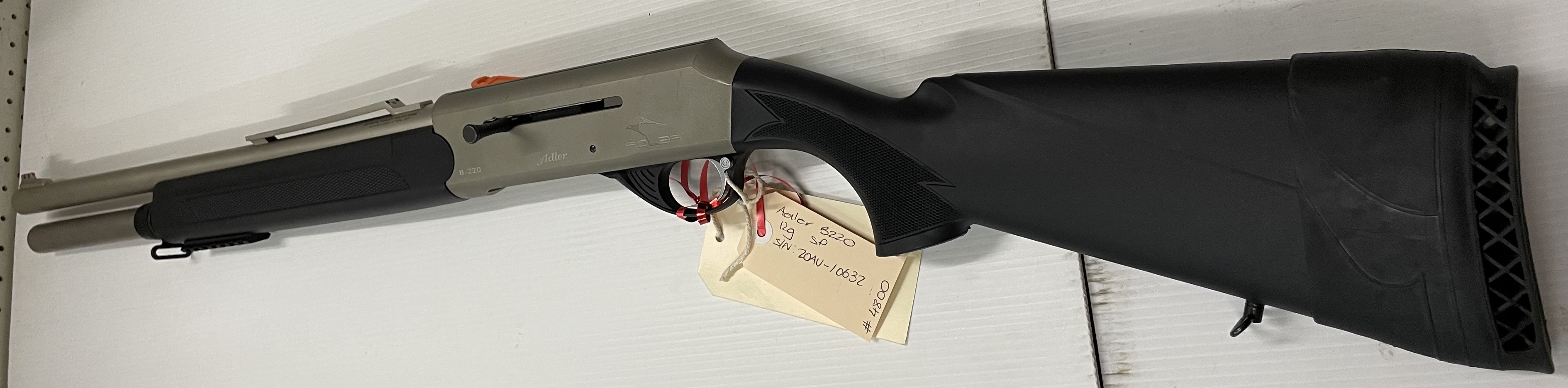 ADLER B220 12G 20" ALL WEATHER STRAIGHT PULL SHOTGUN 7 SHOT