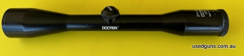 Docter 6x42, 4LK reticle ( Plex with 3 heavy bars). Some minor marks to the tube ( no ring marks). Optically very good + great German scope for the money. Price