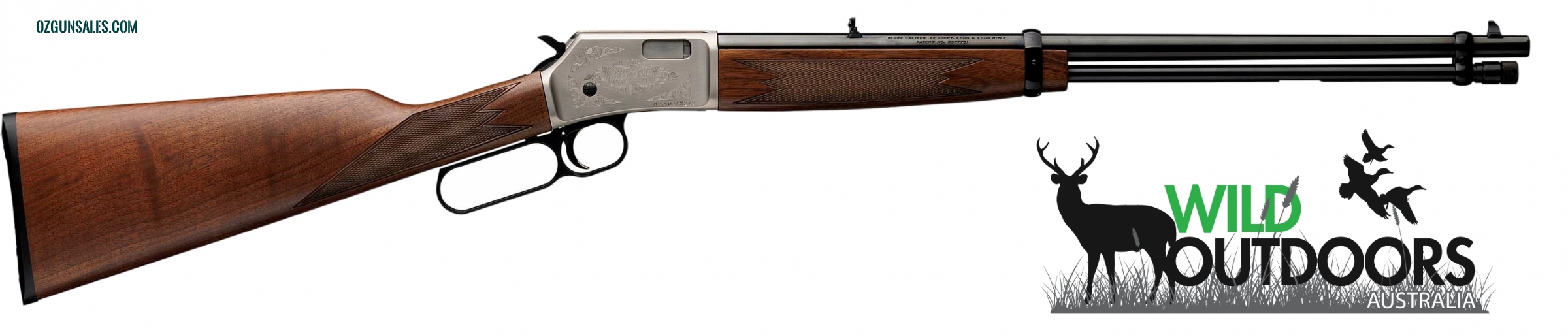 Browning BL22 Grade II Satin Nickel 22LR 15rnd Mag