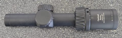 Z-Plex Reticle, 30mm tube, SFP. Light ring marks. Presents as new. No box, has lens covers