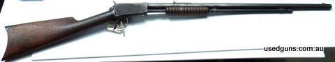 For sale is a Winchester 1890 Pump action 22 Long Rifle. It has an Octagonal barrel with a good bore. Its in original condition with the aged patina of a rifle 
