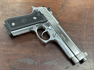 TAURUS
MODEL PT99 AFS
9MM
10 SHOT
127MM BARREL
STAINLESS STEEL
ADJUSTABLE REAR SIGHT
ORIGINAL BLACK CHECKERED GRIPS
#TDX67931

VGC+ $479