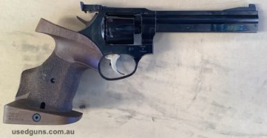 Beautiful Manurhin MR 32. Six shot revolver. Very little use. Excellent condition match pistol. $5000 ono.