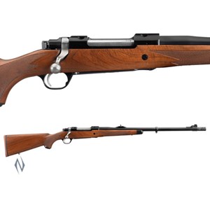 RUGER
77 HAWKEYE AFRICAN
BLUED FINISH
WALNUT STOCK
OPEN SIGHTS
MUZZLE BRAKE
AVAILABLE IN
77RSB375 375RUGER
77RSB416 416RUGER

NEW $2715