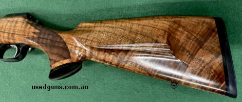 Stunning Mauser M03 Alpine with grade 6 stock being offered for sale without barrel group. All you need to complete this rifle is a barrel, bolt head and magazi