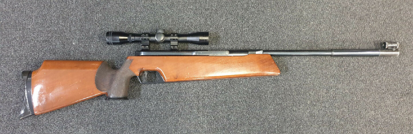 For sale a used Feinwerkbau 300S .177 cal air rifle in very good condition. This vintage 10 metre match air rifle presents very well. The stock has a few scratc