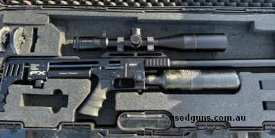 FX impact M2 0.25 cal. Supper accurate rifle. Z Tech scope and Vortex mounts. Also have plenty of hybrid slugs and JBS pellets to throw in. Comes in FX hard cas