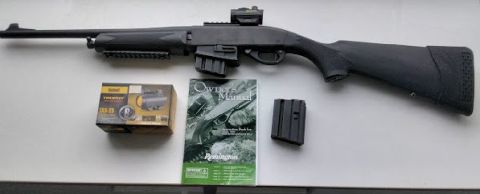 Due to a shoulder reconstruction I can no longer use the pump action very well. The rifle has two magazines and original Manual. I have the Bushnell box and man