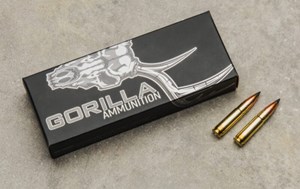 GORILLA
GS300110NV
PUNISHER SERIES
300 BLACK OUT, 110GR, POLYMER TIPPED
NOSLER VARMAGEDDEN
AMMUNITION

$69.90 /PER 20
$314.55 /PER 100
$595 /PER 200
