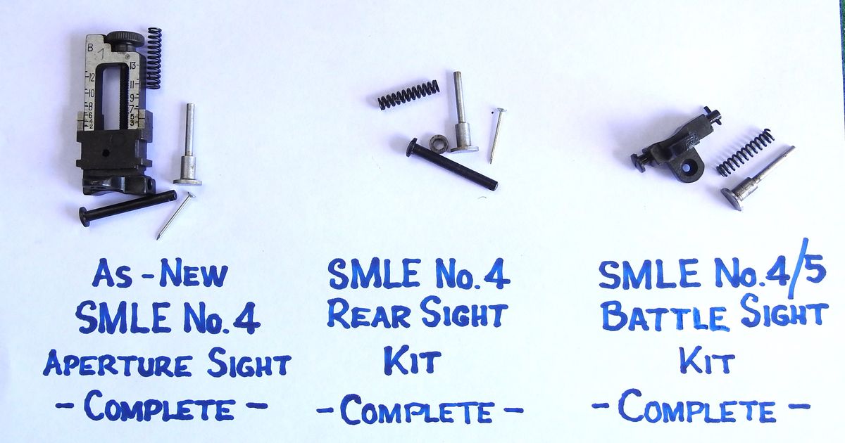SMLE No. 4/5 Rear Aperture Sights & Accessories
