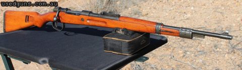 K98 Israeli Mauser in 7.62x51 (308 Winchester). Very good condition. Shoots great, very accurate. Nice rifle to shoot. Has only fired reduced handloads. Has onl