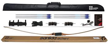 SANLIDA LONGBOW HUNTING PACKAGE, BOW,ARROWS & BAG