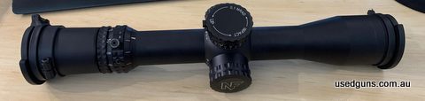 NF Atacr 4-16x42 with Mil-C reticle . 0.1 MRAD adjustments . Illuminated reticle . 34mm tube. Comes with box , Tenabraex lens caps .