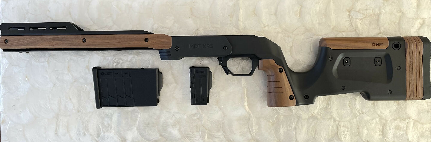 The XRS Crossover chassis is designed for shooters that want the fit and feel of a traditional rifle stock but with the benefits of a modern precision rifle. Co