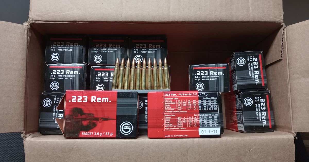 RUAG .223 Rem SWISS TARGET 55gr