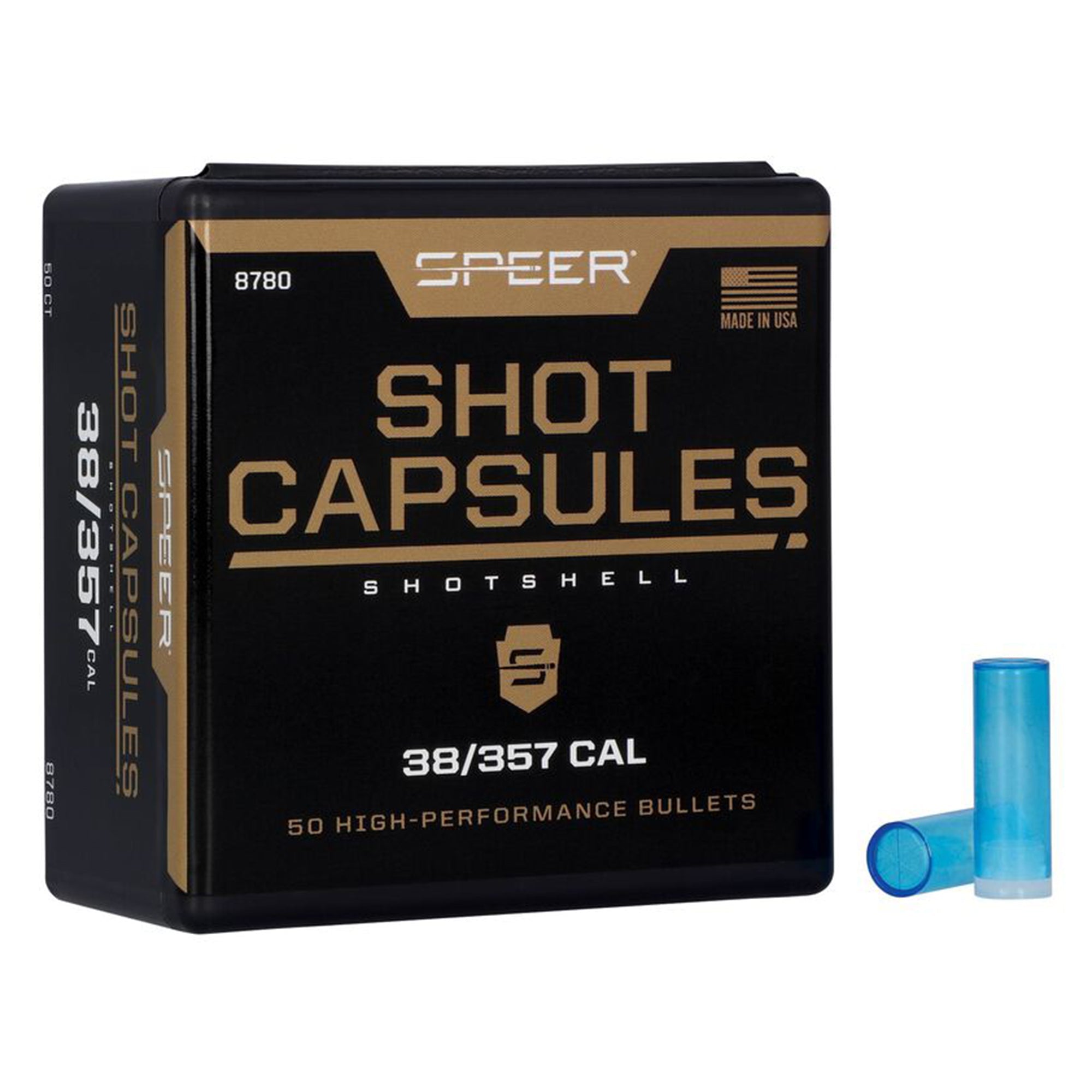 38/357 Empty Capsules With Base Plugs