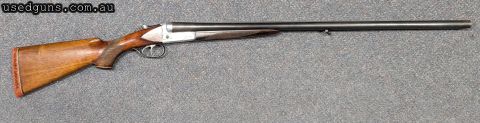 AYA side x side 12g shotgun with 30" barrels in very good condition. A few minor scratches on the stock. Recoil pad is perished but easily replaced. $65 freight