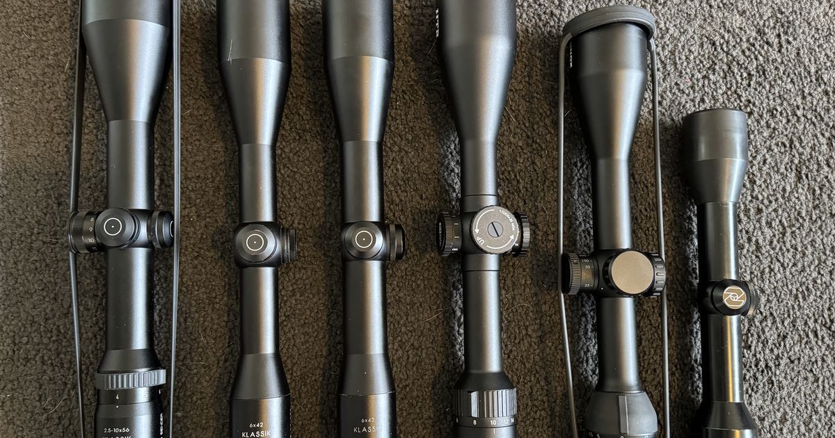 S&B, Zeiss, Meopta, Minox scopes