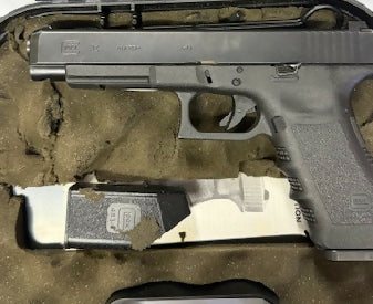 GEN 3 GLOCK 34 , CASED WITH 2 MAGAZINES , THE BOX FOAM IS LITERALLY STUFFED AND THE FOAM IS GOING TO BE ALL OVER THE FIREARM UPON PURCHASING , SO PLEASE KEEP TH