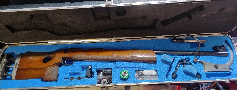 Model 54 Match. Right handed action converted to left with a left handed stock and a modified bolt (shown).