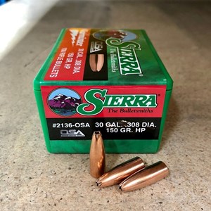 SIERRA
SC2136
VARMINTER EXPANDER 
30CAL, 150GR, HOLLOW POINT
PROJECTILES

SPECIAL 
$65 /PER 100
$315 /PER 500