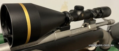 Leupold VX-L 3.5-10x56mm. Great light transmission and has recessed 56mm objective to enable mounting low on barrel. Very good condition. Located Brisbane $750