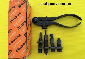 Lyman Reloading Tool complete with dies. Still in greaseproof paper, lkely unused? Plus $10 post