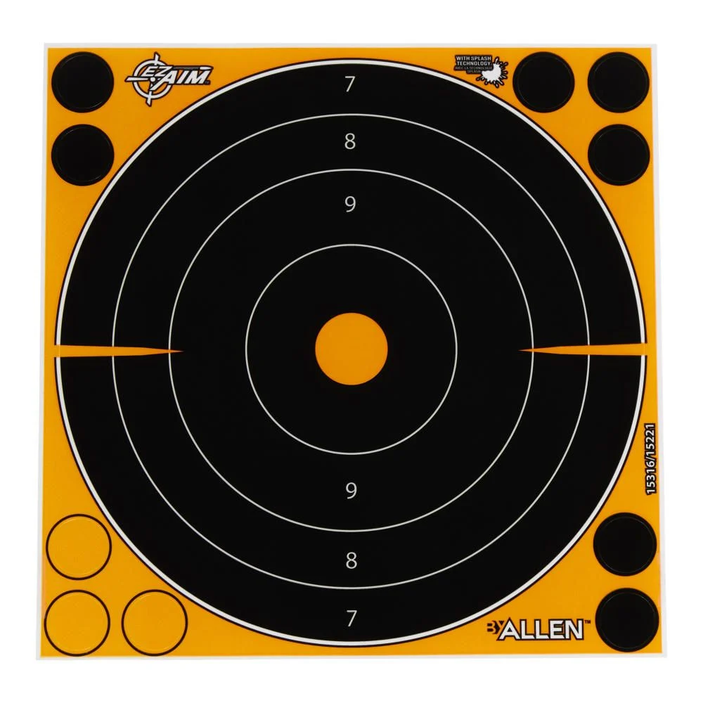 ALLEN EZI AIM SPLASH ADHESIVE 8" BULLSEYE TARGET 6PK